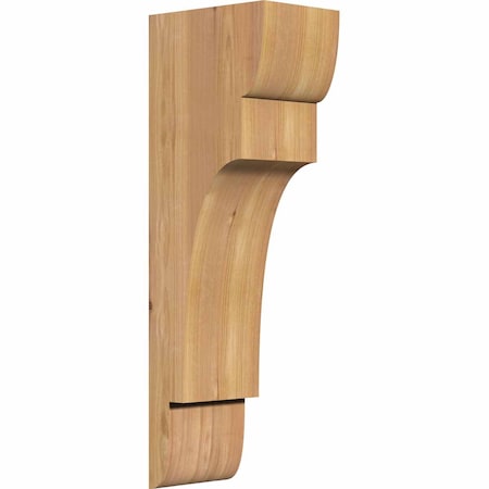 Ekena Millwork New Brighton Smooth Corbel, Western Red Cedar, 5 1/2"W x 8"D x 24"H COR06X08X24NEB00SWR